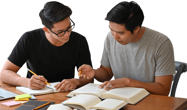 together-two-man-lesson-with-books-on-table-2022-03-16-22-10-56-utc_isolated png